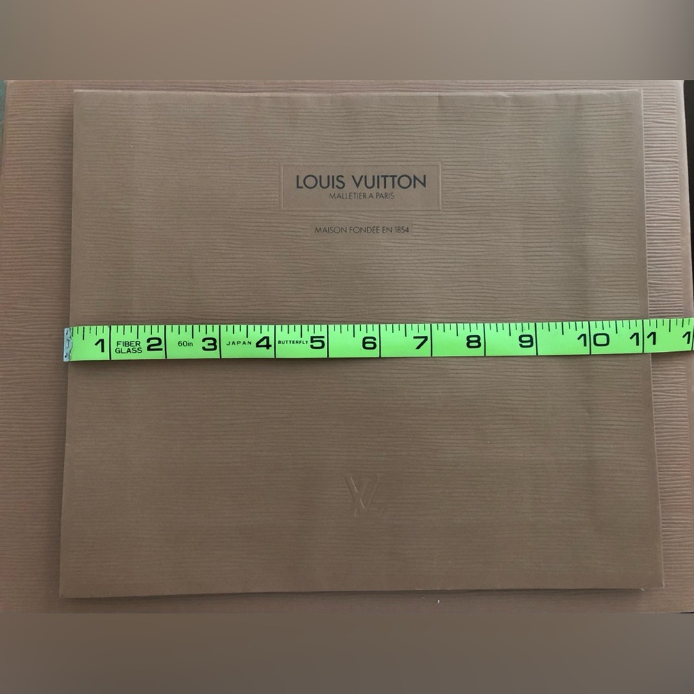 Louis Vuitton Brown Branded Dust Cover with Embossed LV